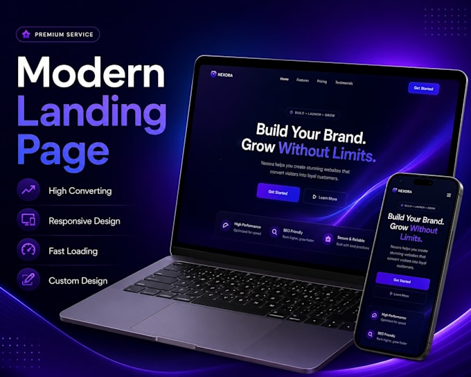 build a responsive landing page