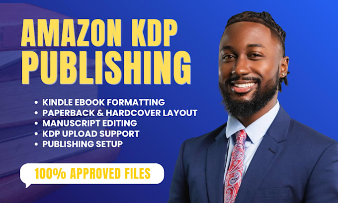 provide amazon kdp publishing kindle ebook formatting and paperback setup
