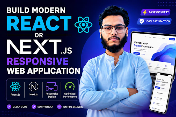 develop react js custom portals with secure login and user dashboards