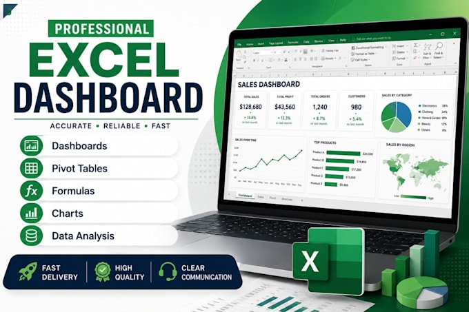create professional excel spreadsheets and dashboards