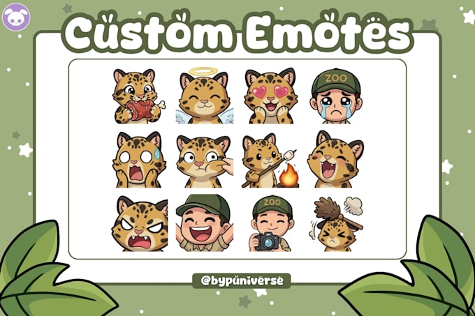 create custom emotes and stickers for you