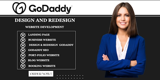 build a responsive godaddy website design, redesign and SEO website development