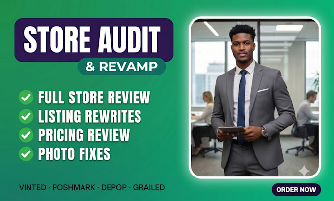 fix optimize and set up your underperforming vinted poshmark depop store