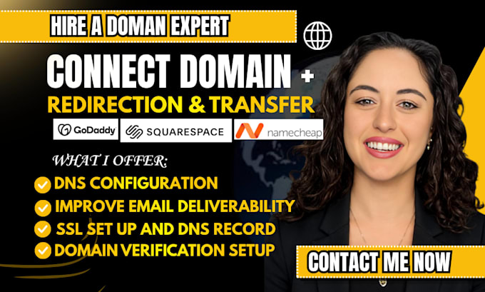 connect domain on shopify, fix dns redirect and transfer domain