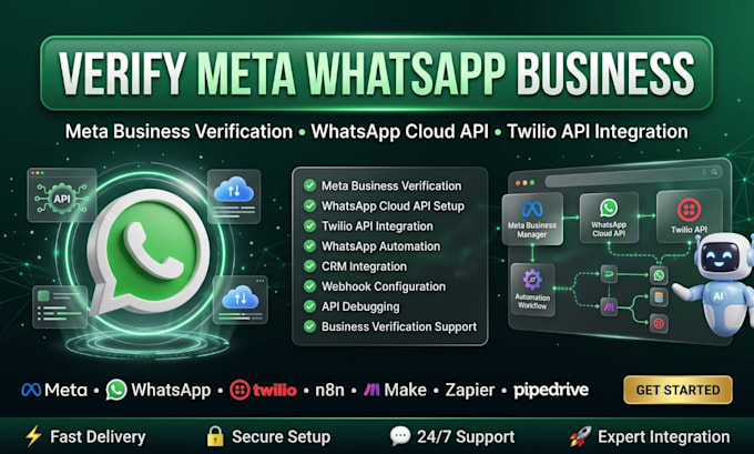 verify meta whatsapp business API twilio cloud API integration embedded signup