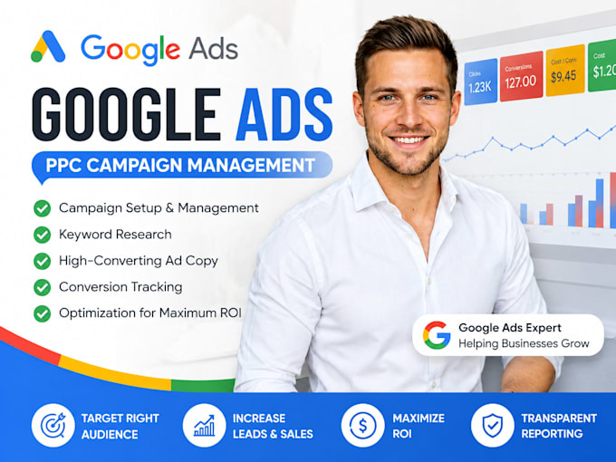professionally manage google ads PPC for ecommerce and local businesses