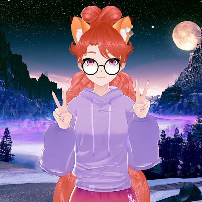 create custom vrchat avatar, anime, furry avatar