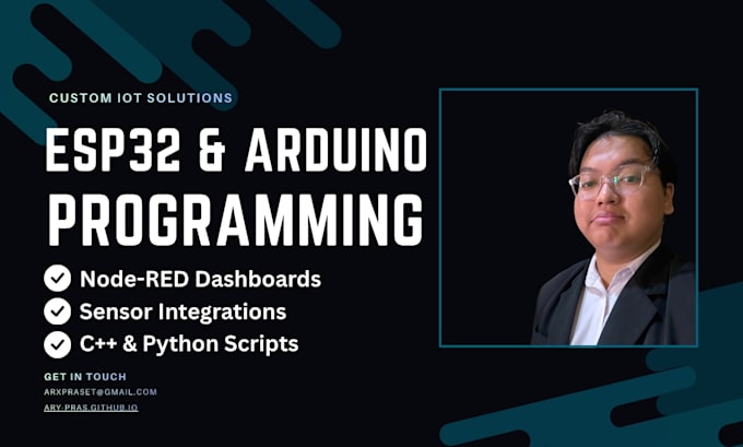 write arduino, esp32, and python code for your iot projects