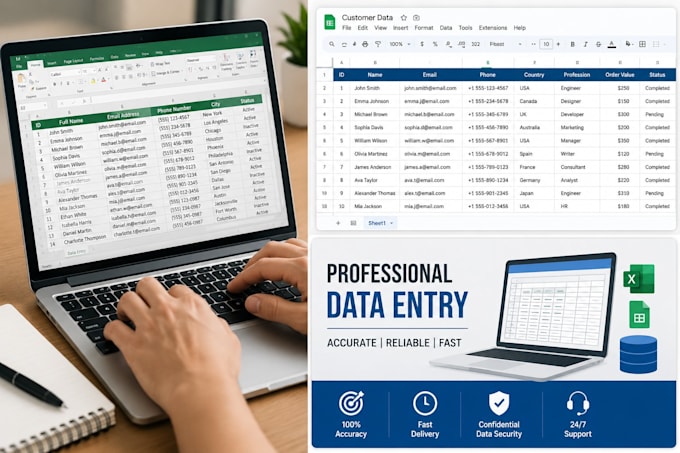 do data entry task very seriously