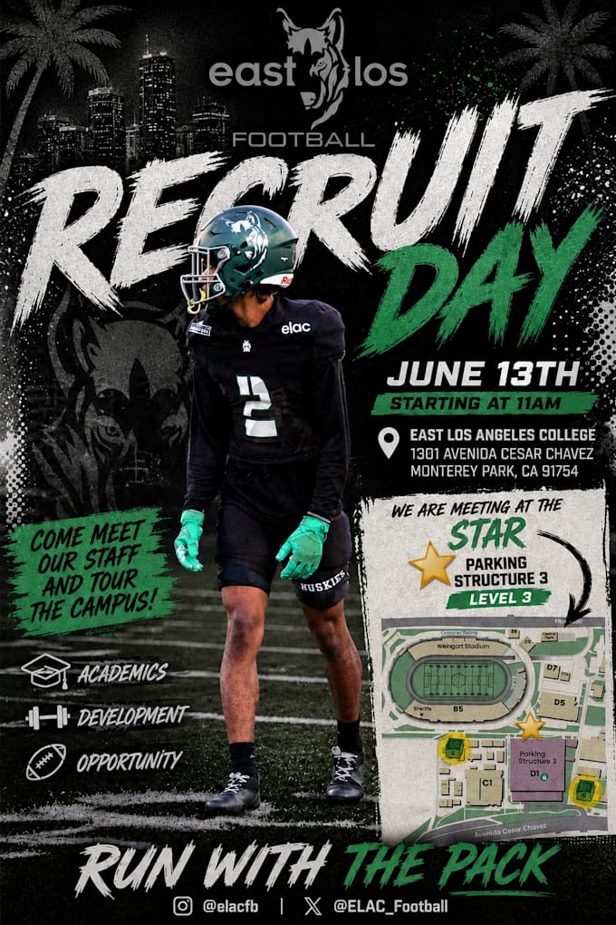 design posters, recruiting graphics, and social media graphics