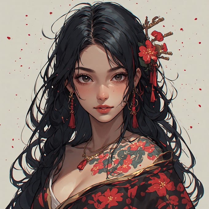 make a traditional japanese irezumi tattoo