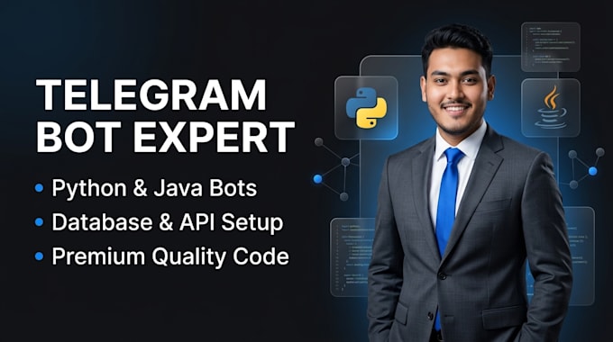 develop custom telegram bot in python or java