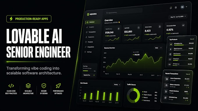 develop a premium lovable dev ai website or saas prototype