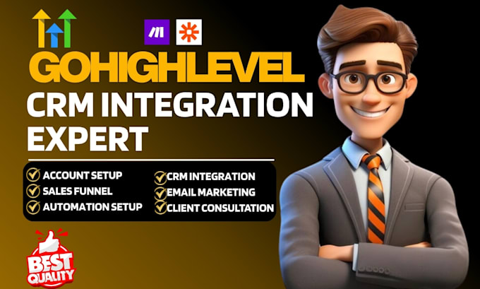 gohighlevel with zapier make n8n salesforce hubspot and API CRM integrations