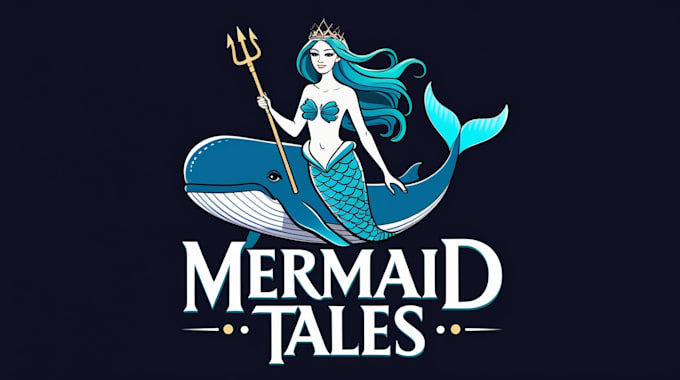 make unique mermaid logo with new creative concepts