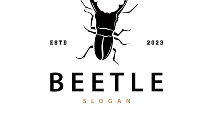 do modern line art text or badge logo design