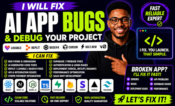 fix vibe coding bugs debug lovable replit base44 webapp base44 bug fixing cursor