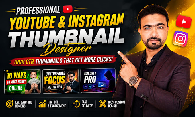 design viral youtube and instagram thumbnail designs