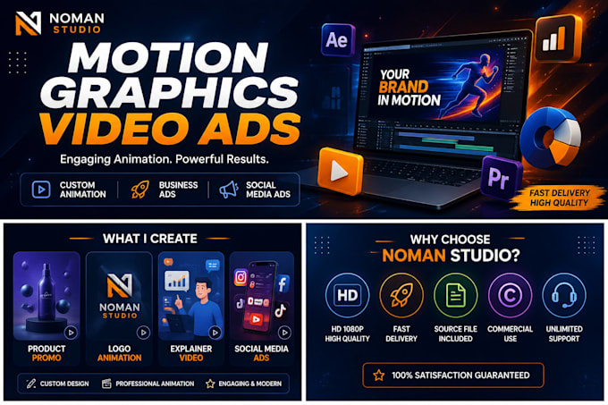 create professional motion graphics video