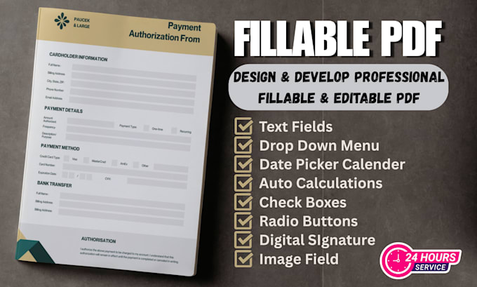 convert PDF to a fillable form or design editable PDF