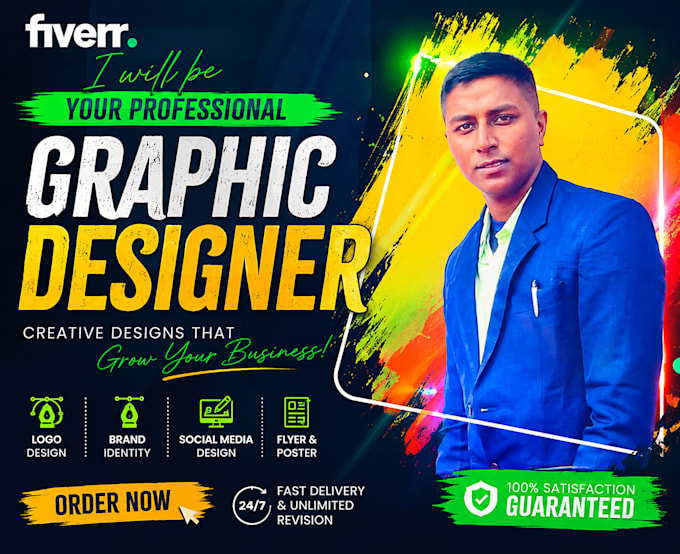 make modern logo and brand identity, flayer design