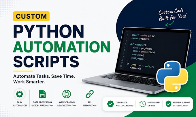 write custom python scripts for automation tasks