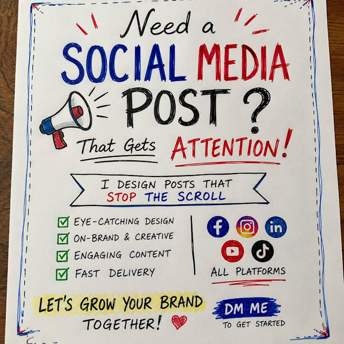 design eye catching social media posts for instagram facebook and threads