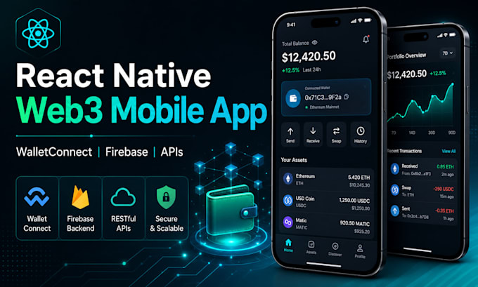 develop react native mobile app with web3 wallet integration