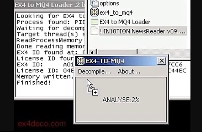 recompile forex ea, decompile ea, decompile, crack ea source code