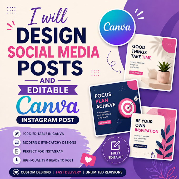 design social media posts and instagram templates
