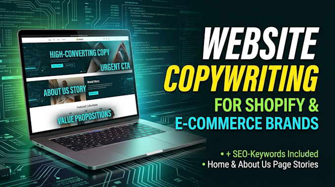 write compelling homepage and about us copywriting for your shopify store