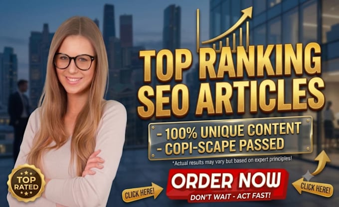 be your seo article writing expert