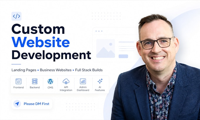 build custom website development full stack developer