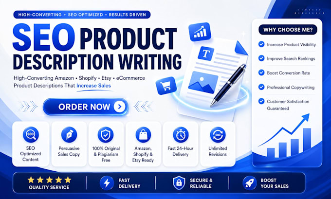 write amazon and shopify product descriptions