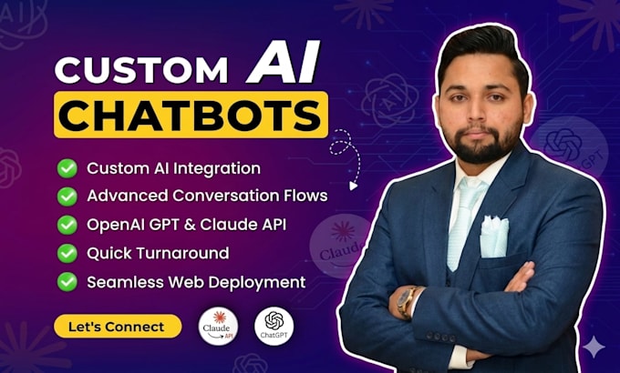 develop a custom ai chatbot using openai or claude API