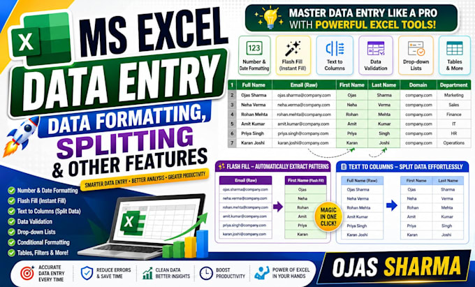 clean, merge, format and format excel data