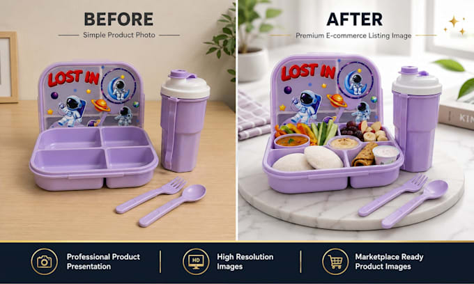 design amazon and flipkart kitchen product listing images