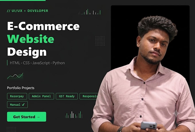build a premium e commerce website with admin panel and razor pay