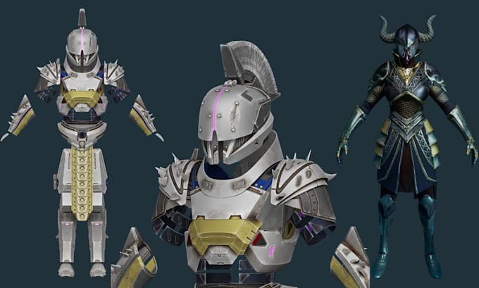 create or modify 3d cosplay armor wearable costumes for convention and game