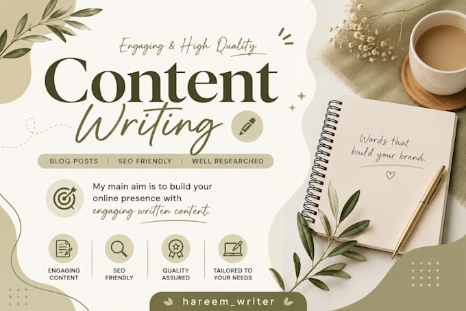 build your online presence with engaging written content