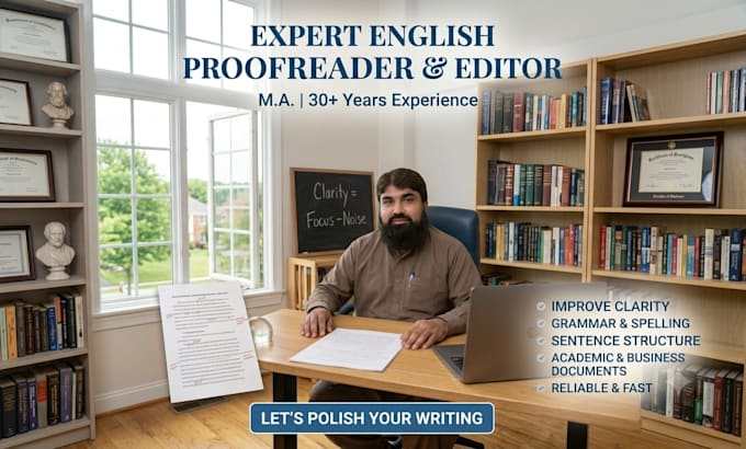 proofread and edit essays, cvs, and research papers