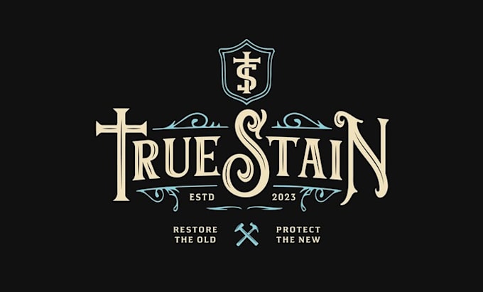 make powerful logo for fence and deck staining company