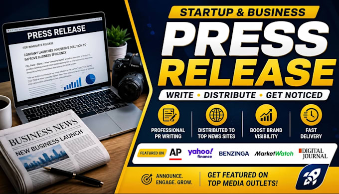 write and publish a professional setup press release