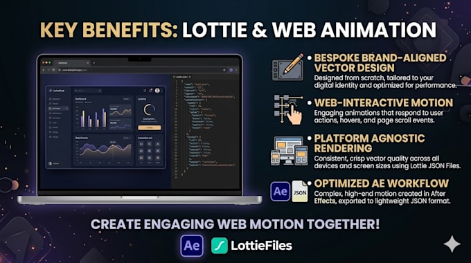 create professional lottie animation