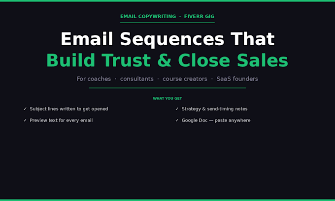 write a targeted email sequence that moves subscribers toward becoming pa