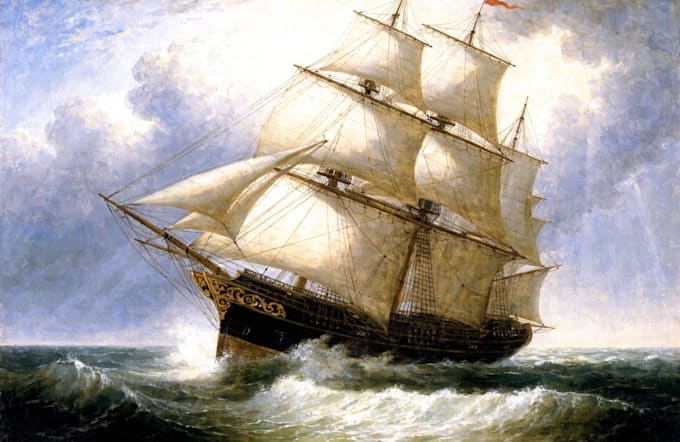 create ship oil painting for you