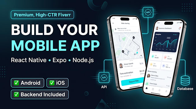 build a react native expo mobile app with nodejs backend