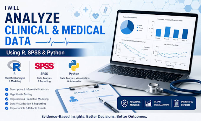 analyze clinical and medical data using r, spss, python