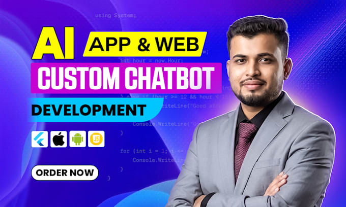 do ai mobile app development, ai website with ai chatbot, agent as ai developer