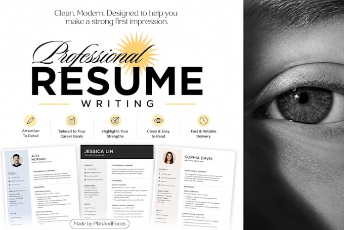 improve, redesign and fix your resume or CV